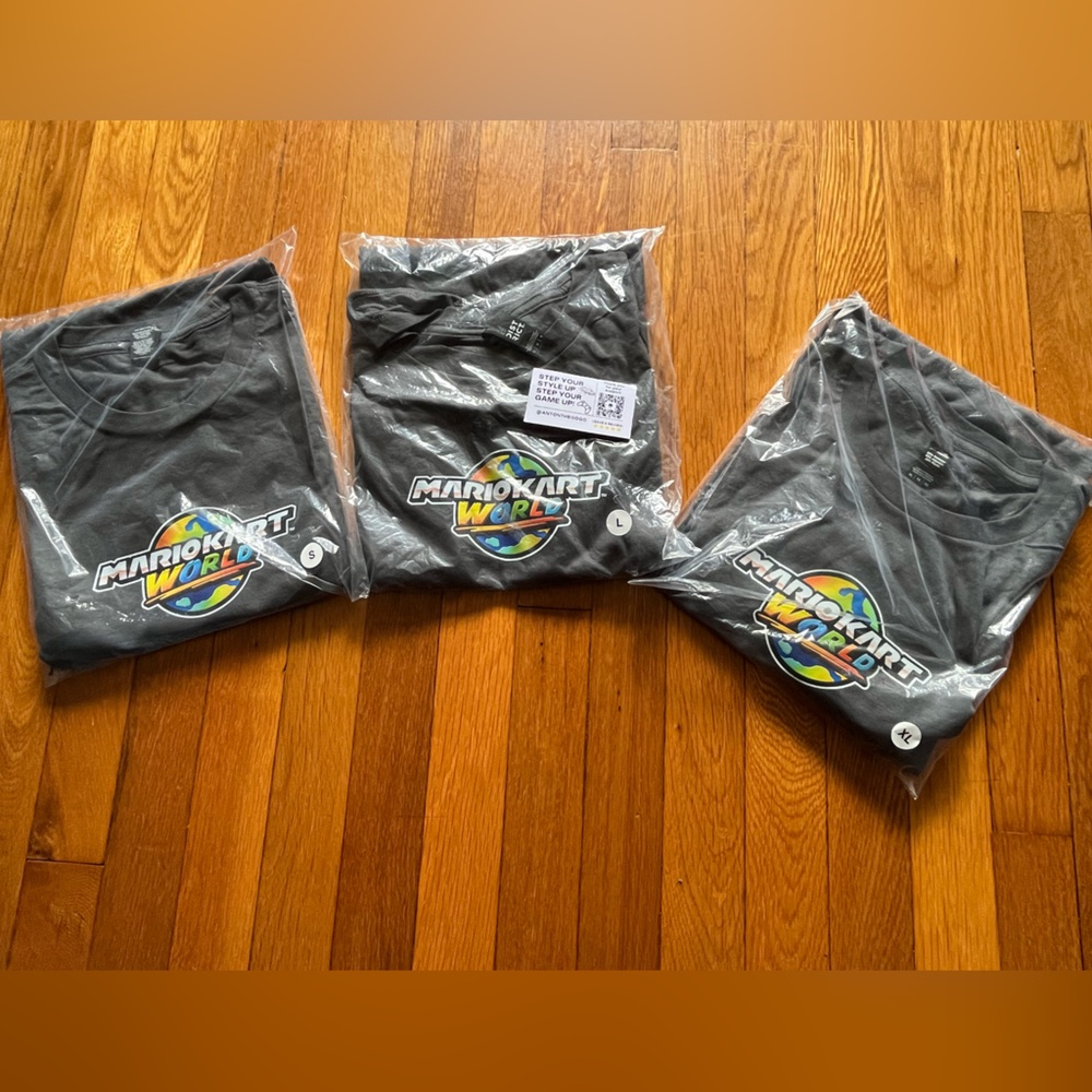 Nintendo switch Mario Kart two side t shirt exclusive